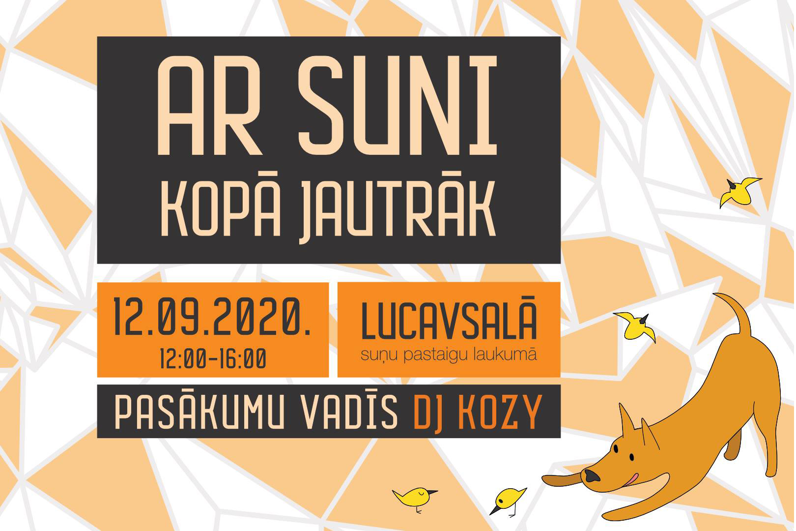 Ar suni kopā jautrāk - pasākums 12.septembrī