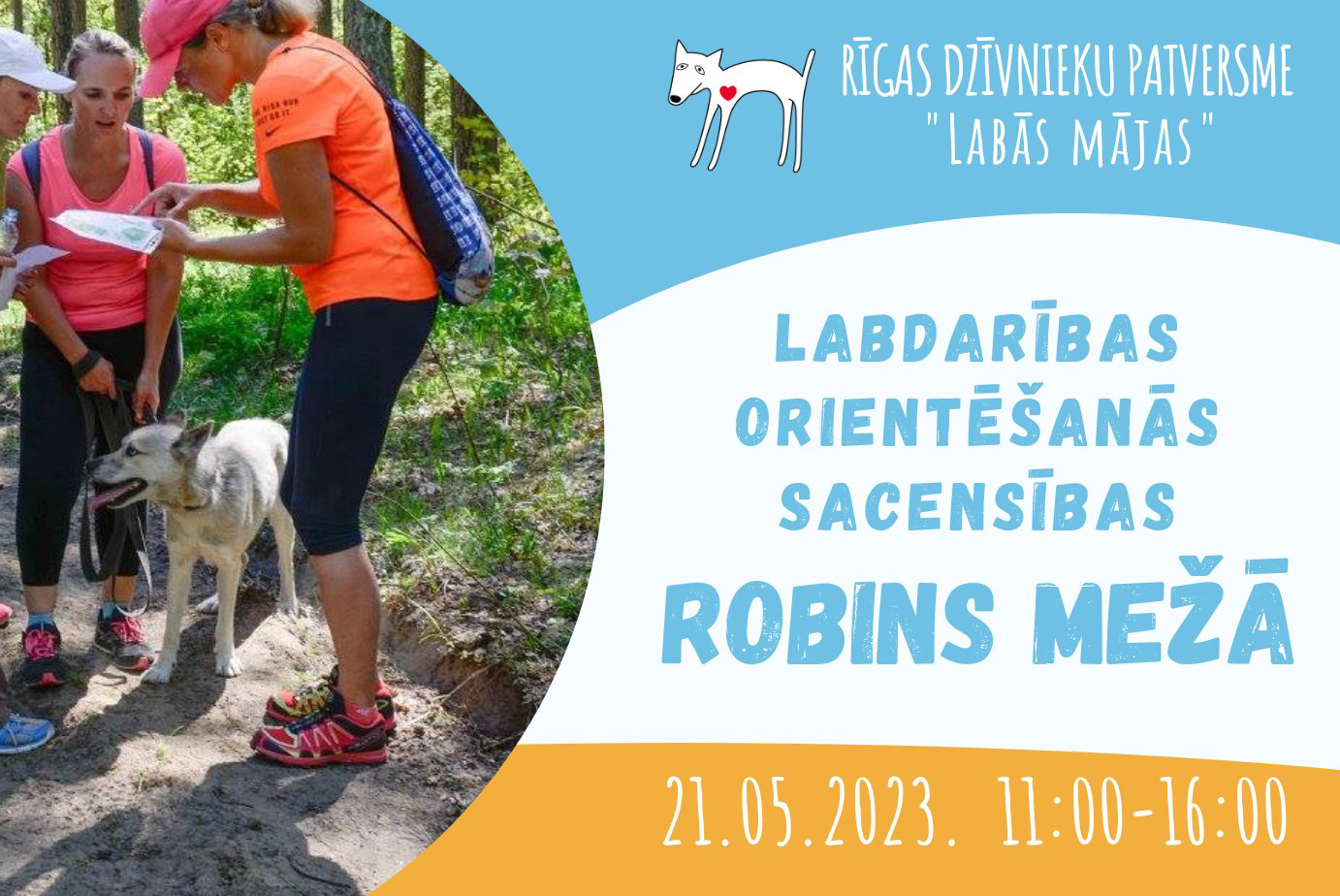 Labdarības orientēšanās sacensības ROBINS MEŽĀ