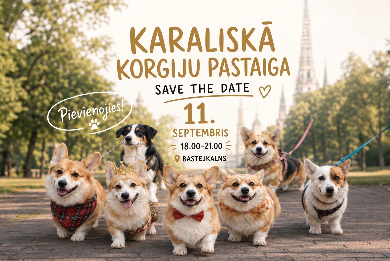 Karaliskā korgiju pastaiga 2026